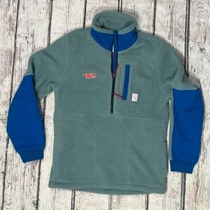 Topo Designs 1/4 Zip Up Polartec Pullover Fleece Coat Corporate Logo Outerwear
